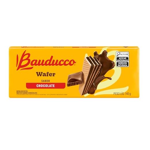 Biscoito Wafer Chocolate Bauducco 140g