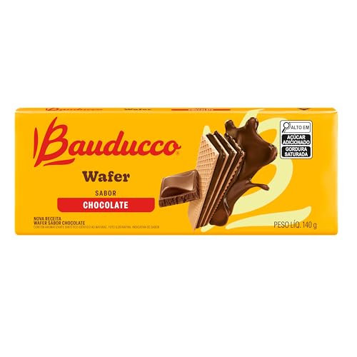 Biscoito Wafer Chocolate Bauducco 140g
