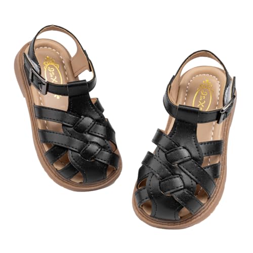Image of Boys Girls Sandals Open Toe Breathable Princess Non-Slip Flats Summer Beach Lightweight Rubber Sole Sandals (Toddler /Little Kid)