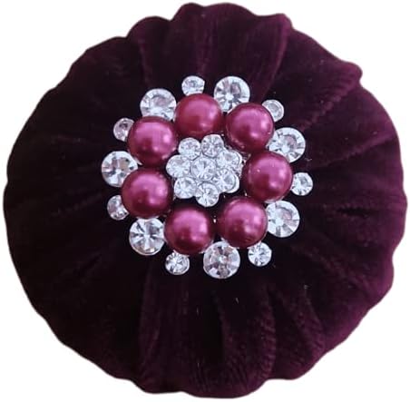 2" Burgundy Velvet Emery Pincushions - Keep Your Needles Clean & Sharp