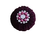 2" Burgundy Velvet Emery Pincushions - Keep Your Needles Clean & Sharp