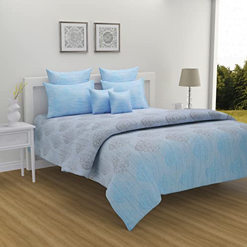 Image of Swayam Double Size AC Comforter | 254 cm X 228 cm | Grey, 150 GSM | Comes with Health Layer : Prevents oozing Out of Fibre