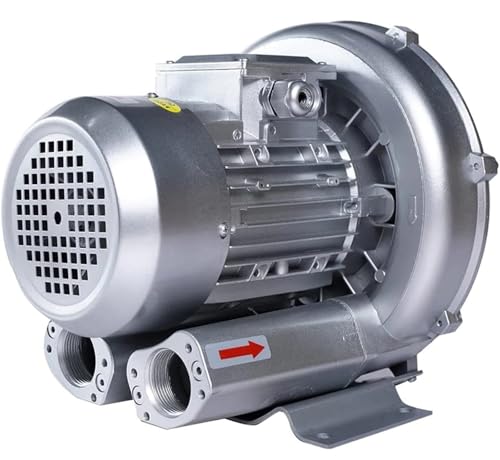 Regenerative Blower Single Phase,120W-1500W Vortex Ring Blower, High-Pressure Industrial Vacuum Pump,110v 60hz High Pressure strong centrifugal fan for Air Blowing Or Suction (120W)