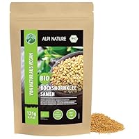 Alpi Nature Bockshornkleesamen BIO ganz 125g, Bockshornklee Samen ganz, Bockshornklee Gewürz