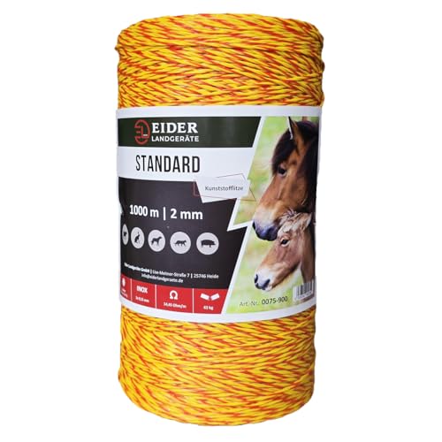 Corde pour clôture électrique Jumbo – Taille au choix 1000 m - 5000 m – Qualité de la marque Eider – Fabriqué en Allemagne