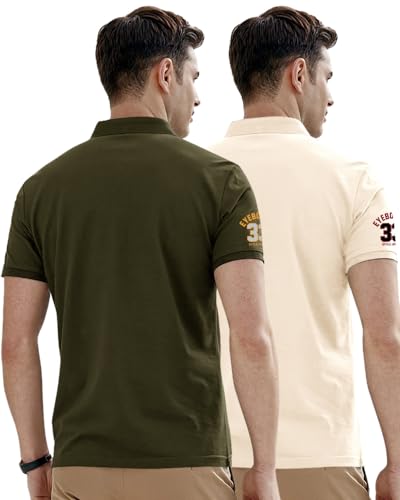 Image of Noble Monk Men's Cotton Blend Regular Fit Polo T-Shirt