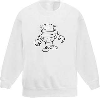 Azeeda 'Volleyball Character' Kid's Sweatshirt/Jumper (7-8 Years) (KW00071259)