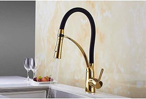 Robinet de cuisine pivotant doré 360° parfait pour cuisiner de grands repas en famille