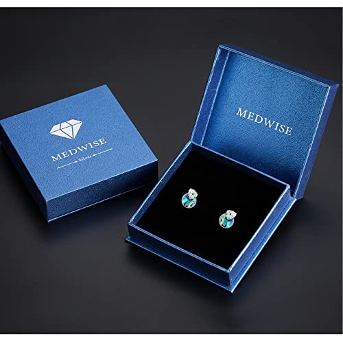 Palm Leaf Earring Sterling Silver Nature Abalone Shell Stud Earrings For Women Girls Summer Palm Tree Beach Stud Earrings Bohemia Earrings #TOP6