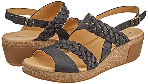 El Naturalista N5028 Leaves, Sandali Donna, Nero