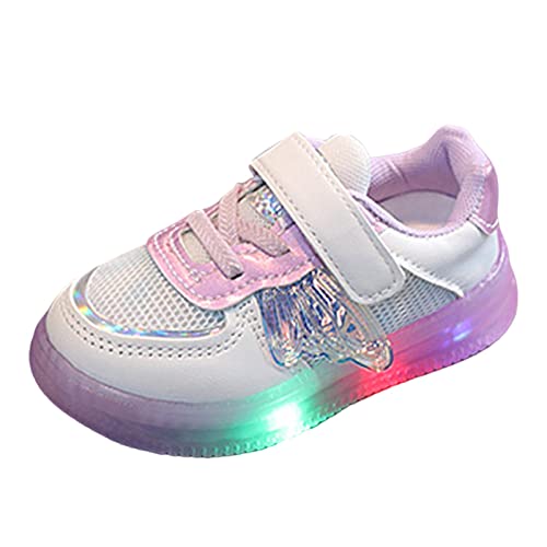 sfdgfhyf Sneaker for Baby Children Shoes LED Light Emitting Shoes Fashion Children Sport Light Shoes Mesh Breathable