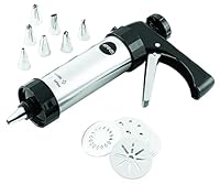 Avanti Cookie Press and Icing in Luxury Box 21-Pieces Set Silver/Black (12796)