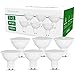 Ampoule GU10 LED, Hepside 【Lot de 6】6W Ampoule Spot Led, Équivalent 40W, 550Lm, Blanc Chaud 3000K, 120° Larges Faisceaux, Économie D'énergie Standard Culot GU10 LED Light Lampe