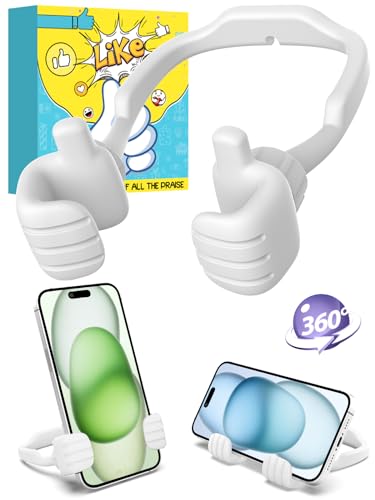 Gifts for Mothers Day Teens Kids Men Women Gifts: Thumbs Up Lazy Phone Stand Holder for Desk Funny Gadgets for Teenage Boys Girls Mom Wife Dad Father Son Daughter Adults Gifts Stocking Stuffers