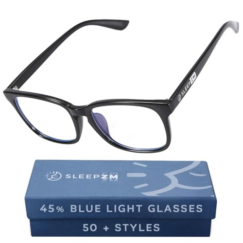 Sleep ZM 100% Wayfarer Classic Blue Light Blocking Glasses -