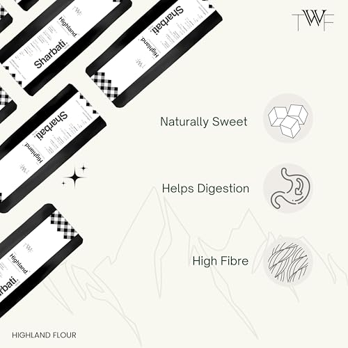 Image of TWF Premium Sharbati Atta | Highland Flour | 20 Kg | 100% Madhya Pradesh Sharbati | MP Chakki Atta | With Bran and Germ | No Bleach | No Preservatives or Artificial Flavors