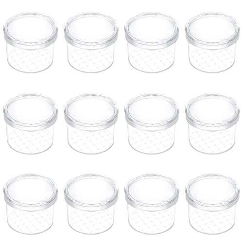 CVFRTT 12 Stück Insektenflaschen, Kunststoffbox Mit Eingebauter Lupe, Insektenbeobachtungsbox, Beobachtungsinstrumentenflasche, Wissenschaftliches Beobachtungszubehör