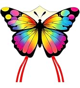 Colorful Butterfly Kites for Kids and Adults, Big Kids Kites Easy to Fly, Beach Kite for Adults,P...