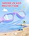 Zeligerstar Kids Swim Goggles,Swimming Goggles for Kids 6-14, Anti-Fog UV Protection Pool Glasses for Boys Girls (Blue/Purple+Clear Lens)