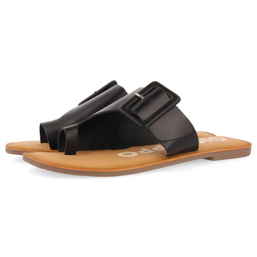 Gioseppo Women's Yamba Flat Sandal, Black, 3.5 UK