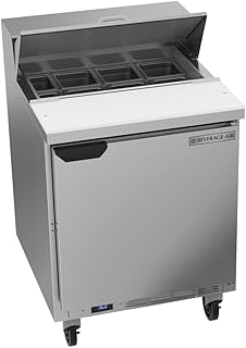 SPE27HC 27" W Refrigerated Sandwich Prep Table, 6.76 Cu. Ft. Capacity