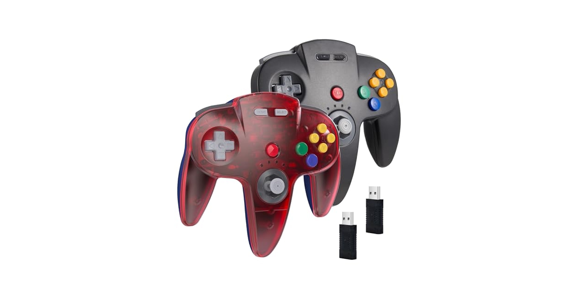 Amazon.com: 2 Pack Wireless USB N64 Controller for Switch