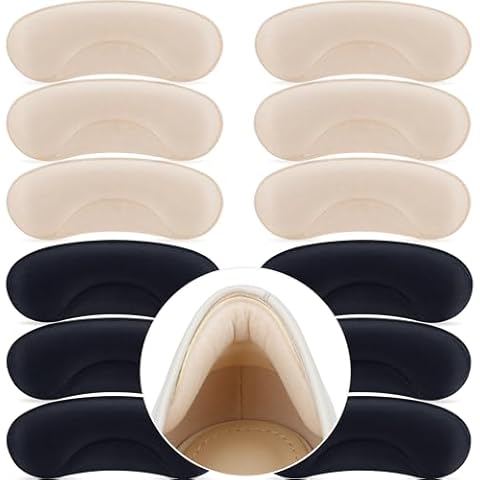 6 Pairs Heel Cushion Pads for Big Shoes Loose Shoes, Heel Protectors for Blisters Friction and Heel Pain, Anti-Slip Heel Grips to Make Shoes Fit Tighter Cover