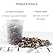 0.96LB Natural Pebbles Aquarium Decorative Crushed Stones Fish Tank Gravel Succulent Rocks Vase Filler Bulk Tumbled Polished Irregular Shaped