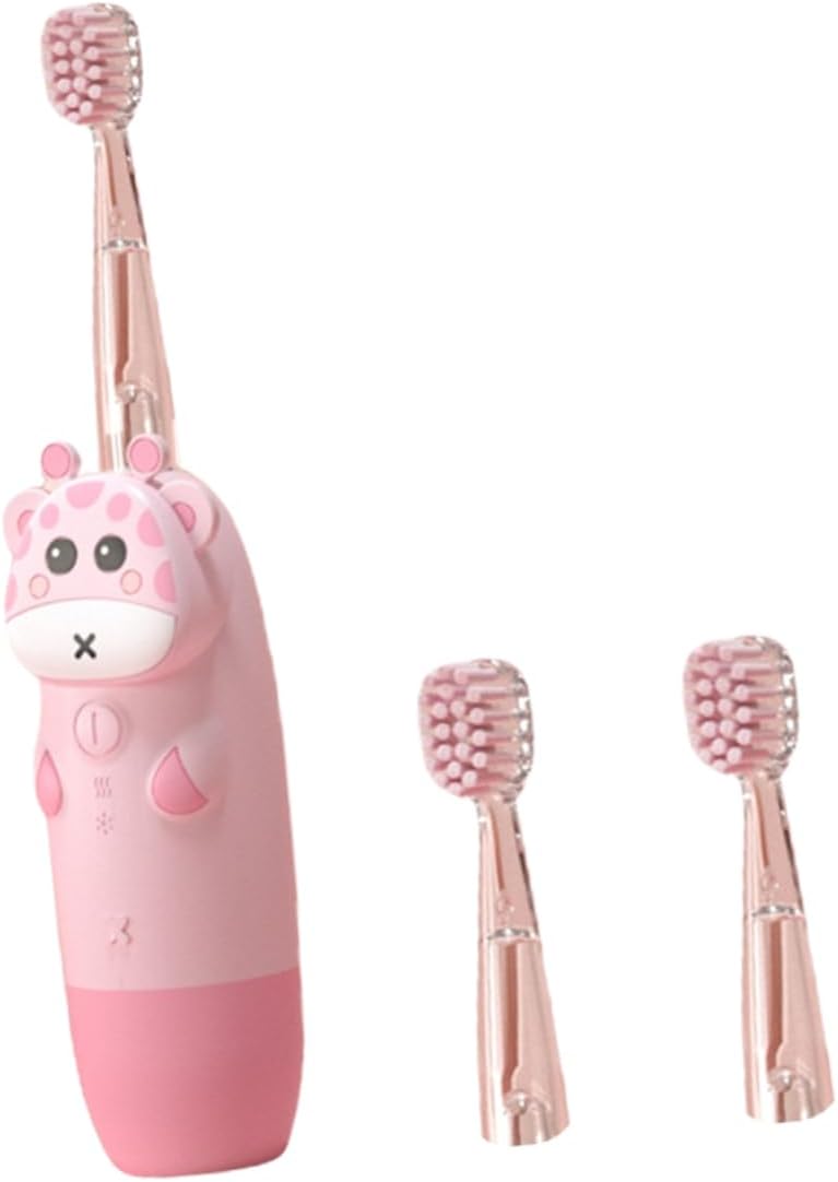 minkissy 1set Boys and Girls Electric Toothbrush Soft Bristles for Gentle Cleaning Frequency Suitable for Boy Girl Oral Care Toothbrush Kit Brush Cute Design