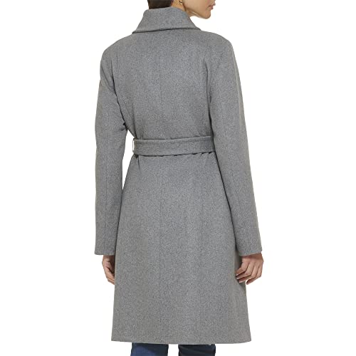 Image of Cole Haan Women's Belted Wool Blend Wrap Coat
