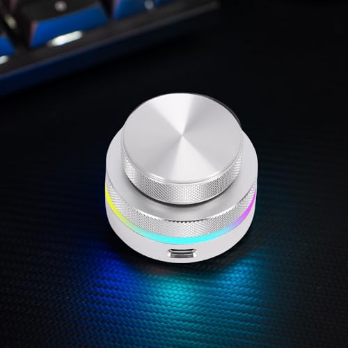 Contrôleur de bouton Bluetooth KUIDAMOS argent avec lumière RVB pour MAO