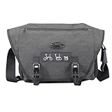 SplendoRoute Brompton Bike Front Bag, Bike Frame Bag with Carrier Rack & Raincover for Brompton Folding Bike (Black)