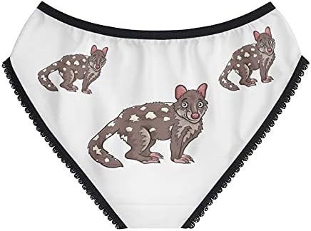 Tiger Quoll Animal Cartoon Panties, Tiger Quoll Animal Cartoon Underwear, Briefs, Cotton Briefs, Underwear, Panties For Women