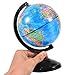KISEER Rotating World Globe 6 Inch Spinning Earth Globe with Stand for Kids Learning Geography Classroom Education or Office Home Decorations