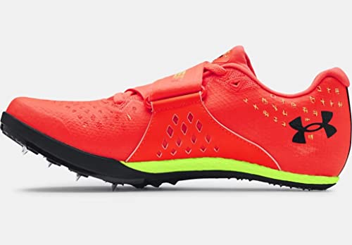 Under Armour HoVR Skyline Long Jump Spikes para pista adulto, Phoenix Fire-High Visibility Amarelo,