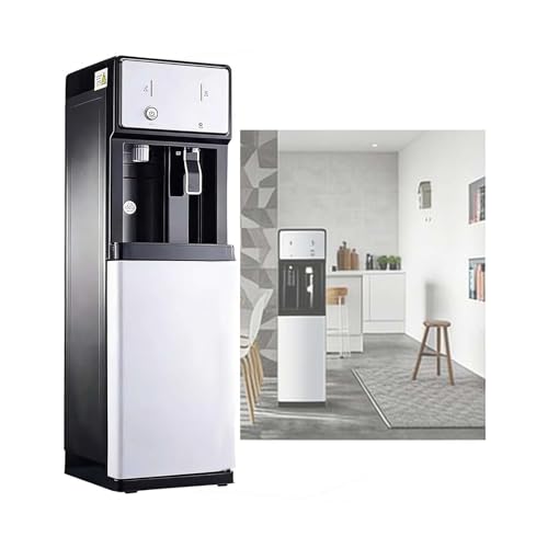 Fontaine A Eau Autonome Alimenté par Le Réseau, Distributeur d'eau Réfrigérée sur Pied, Fontaine A Eau Fraiche réchauffeur avec Kit D'installation,...