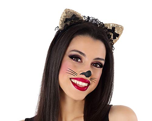 ATOSA diadema orejas animal dorado brillante mujer adulto