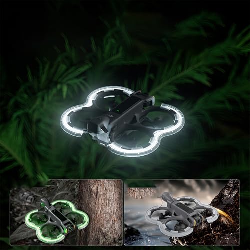 Parachoques hélice Avata 2 accesorio protector anticolisión con luces de silicona LED 2