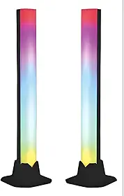 LUMINARIA TORRE GAMER LED 5W RGB C/CONTROLE PRETO TASHIBRA