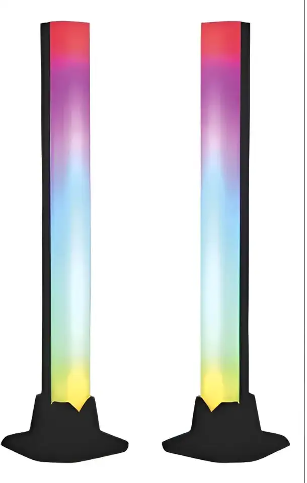LUMINARIA TORRE GAMER LED 5W RGB C/CONTROLE PRETO TASHIBRA