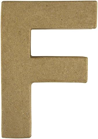 RAYHER 71775000 Pappmachã © Letter F FSC Recycled100%, 15x10,5x3 cm image 2
