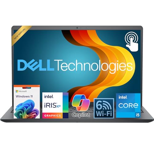 Dell 15.6�C���` FHD �^�b�`�X�N���[���m�[�g�p�\�R���AIntel Core i5-1334U�A16GB RAM�A512GB PCIe SSD�AWi-Fi 6| �����o�b�e���[�����ASD�J�[�h���[�_�[�AWindows 11 Pro�AWOWPC ��
