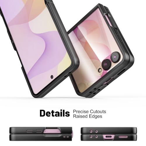 Foluu Leather Case for Samsung Galaxy Z Flip 8 with Front Built-in Screen Protector, PU Leather + Hard PC Shell Ultra Thin Slim Durable Protective Phone Cover for Galaxy Z Flip 8 5G 2026 Yellow by Foluu - Used condition - Image 8