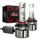 Laxmas 9006/HB4 LED Light Bulbs, 18000 Lumens 70w 600% Brightness 6500K Cool White, Plug and Play LE