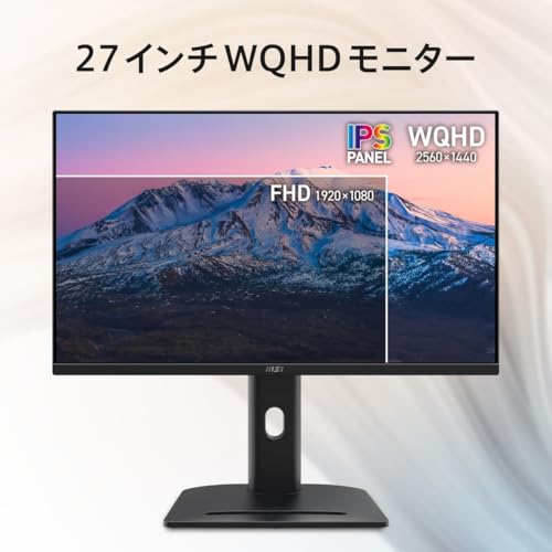 undefined 【Amazon.co.jp限定】 MSI ビジネスモニター PRO MP275QPG 27インチ/WQHD/IPSパネル/100Hz/1ms(MPRT)/HDMI 2.0b/DP1.2a/アンチフリッカー/ブルーライトカット/スピーカー(2W + 2W)/Adaptive-Sync/Eye-Q Check/HDR/VESA100/メーカー3年保証 の商品画像 1