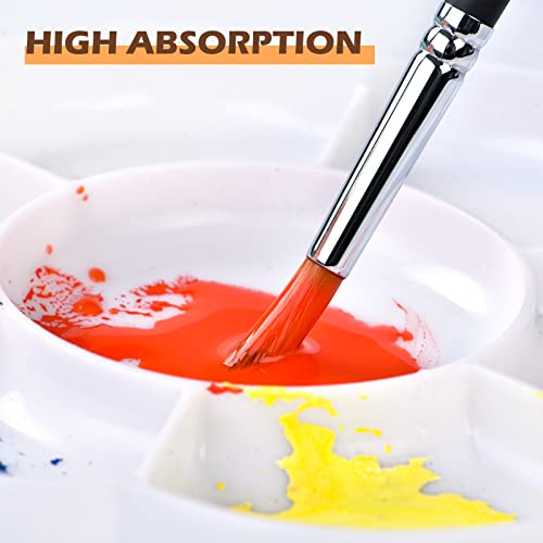 Watercolor Paint Brushes Professional,Water Color Brushes Round 9Pcs Paint Brushes For Watercolor,Oil,Acrylic Painting,Suitable For Adults,Long Handle #TOP1