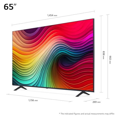 LG 65NANO81T6A TV 65 (165 cm) NanoCell Fernseher (α5 Gen7 4K AI-Prozessor, webOS 24, HDR10, bis zu 60Hz) [Modelljahr 2024]