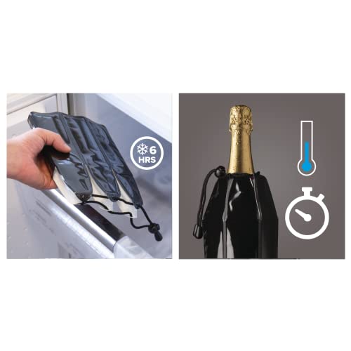 Vacu Vin Rapid Ice Wine And Champagne Cooler Set - Platinum #TOP5