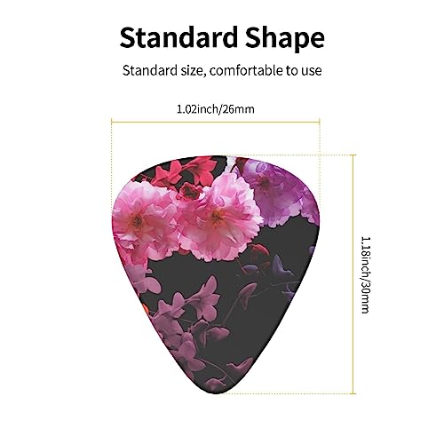 Lot de 12 médiators tendance et durables en forme de fleurs de printemps dans une boîte pour ukulélé guitare électrique basse - Les Beatles, Paul McCartney, John Lennon, RIngo Starr, George Harrison Lot de 12 médiators tendance et durables en forme de fleurs de printemps dans une boîte pour ukulélé guitare électrique basse – Image 5
