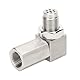 GisWell Sauerstoffsensor Extender, M18x1.5 Lambdasonde Verlängerung Edelstahl 90° Lambda Eliminator Adapter Für Auto/LKW Katalysator CEL Fix